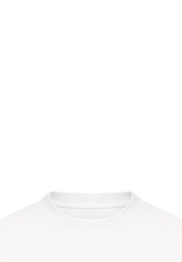 White cotton t-shirt featuring a crew neck design, short sleeves, and a smooth texture. No patterns or graphics are present.