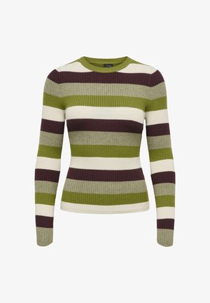 ONLY, KNITTED PULLOVER ONLIBI KNITTED PULLOVER - Strickpullover - cardamom seed