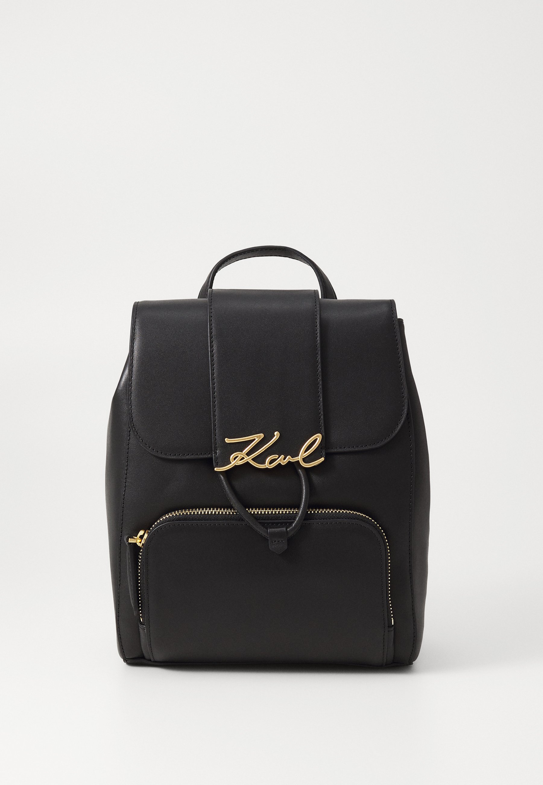 KARL LAGERFELD SIGNATURE FLAP BACKPACK - Rucksack - black  display picture 1