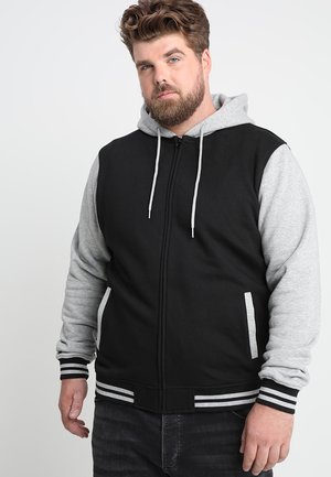 2-TONE ZIP HOODY - Zip-up sweatshirt - black/grey