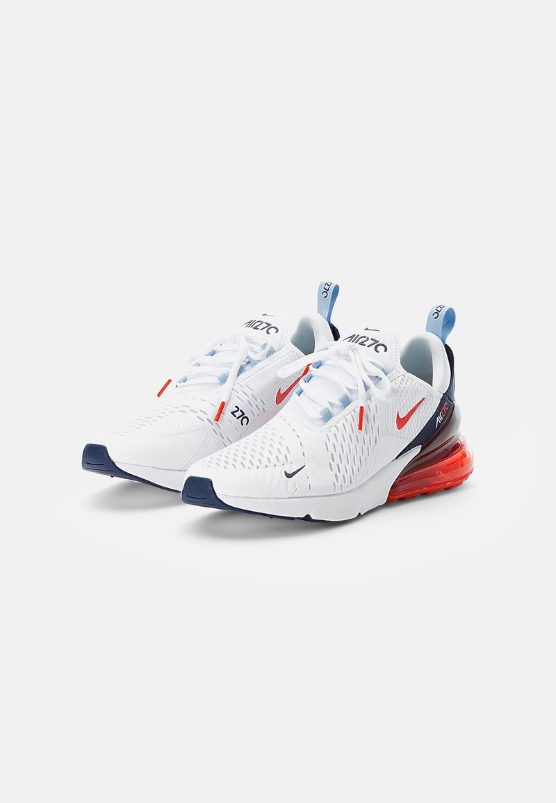 Nike Sportswear Air Max Sneaker Low White Chile Red Midnight Navy Psychic Blue Challenge Red Mtlc Silver Weiss Zalando De