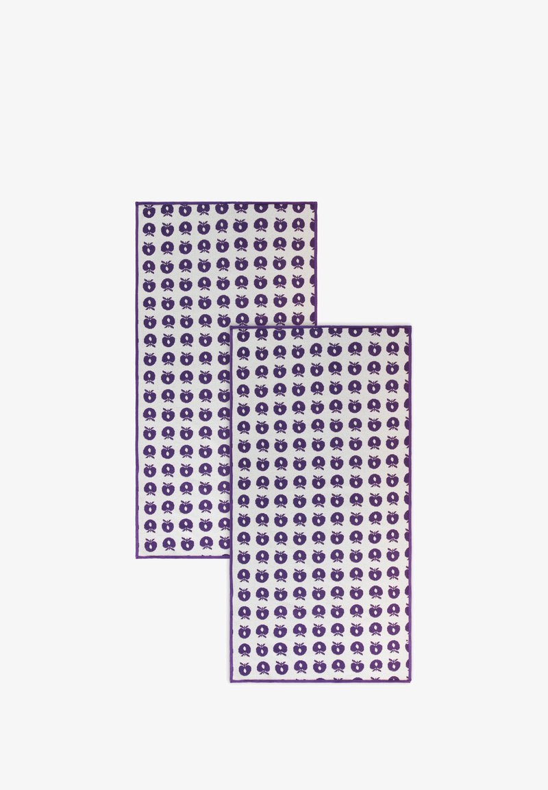 Småfolk 2ER-PACK 70 140 MIT ÄPFELN - Kylpypyyhe - purple