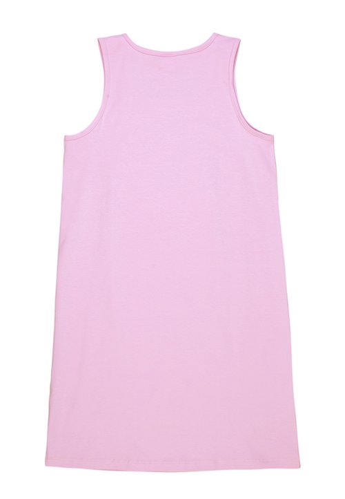 knee length dresses for ladies Light Pink Necklace Tank Dress – Teal Poppy main image 1