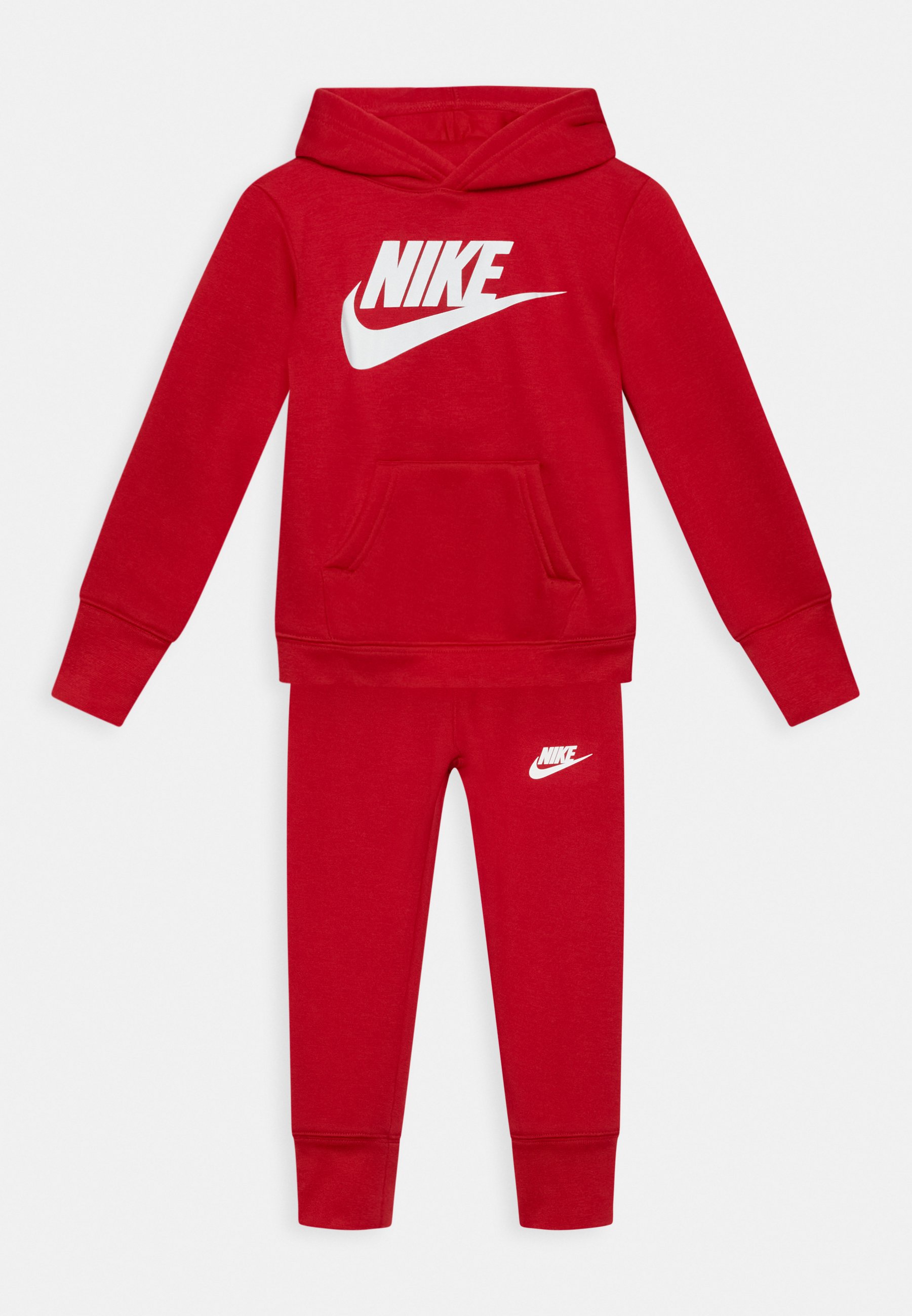 nike red and white tracksuit