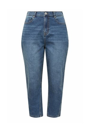 Yours Clothing, PLUS SIZE BARREL JEANS - Vaqueros tapered - mid blue