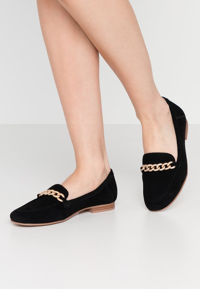 LEO TRIM LOAFER - Mocasines - black