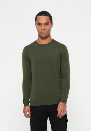 CREW NECK - Strikkegenser - dark green