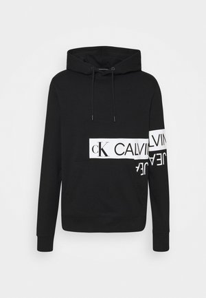 MIRRORED LOGO HOODIE UNISEX - Sweatshirt - black