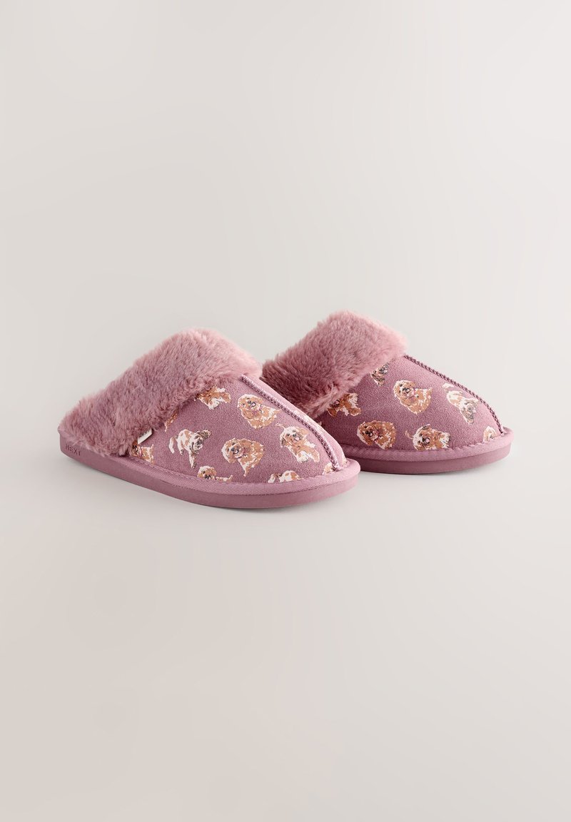 Next REGULAR FIT CHARLIE COCKAPOO - Pantoffels - pink/donkerroze ...