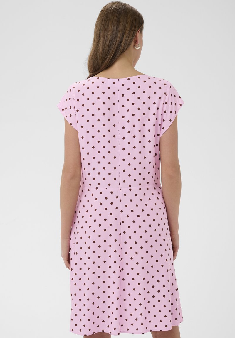 Saint Tropez GISLASZ DRESS - Day dress - pink brown dot/mottled light pink  - Zalando.ie