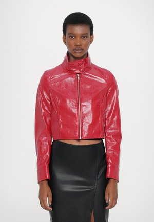 YAZ JACKET - Faux leather jacket - watermelon