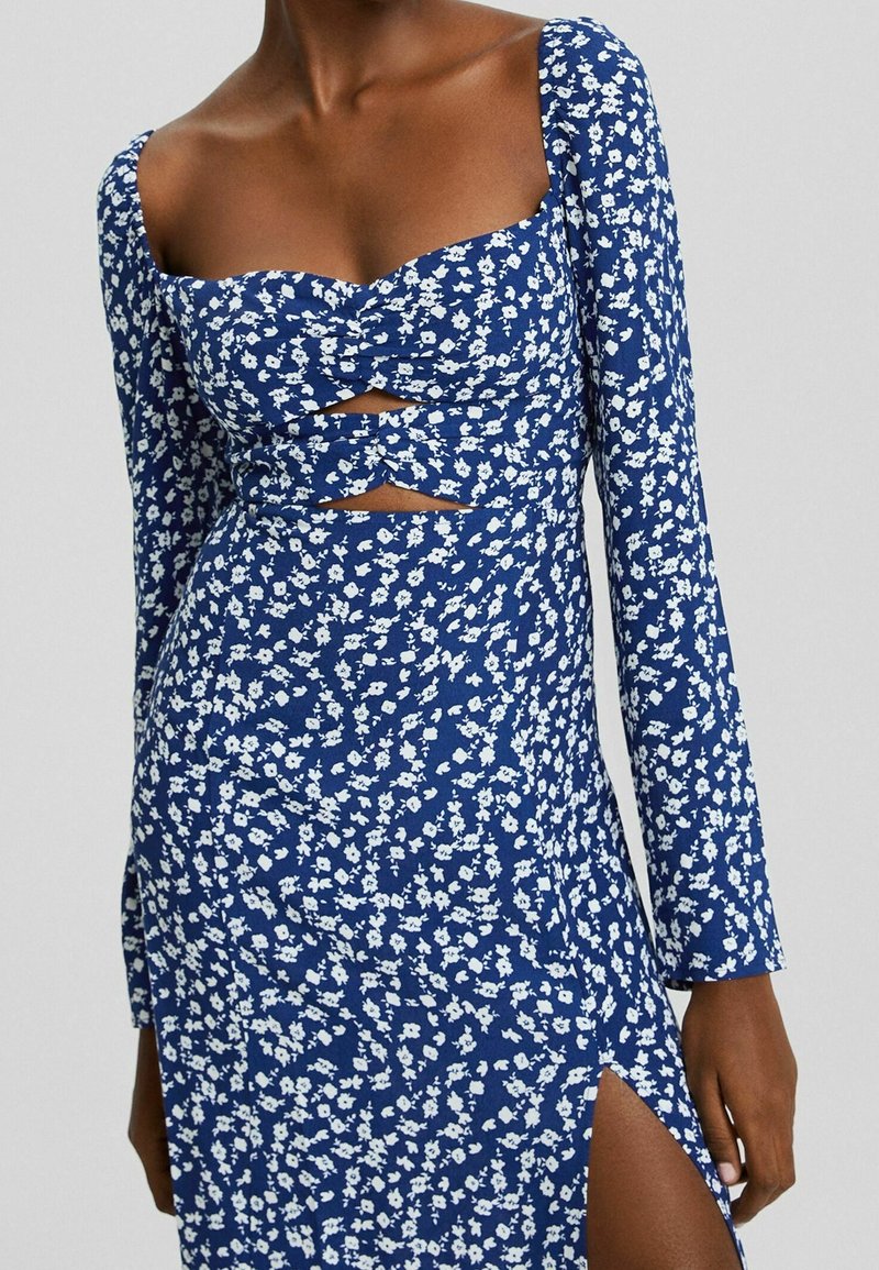 bershka blue flower dress IDRO – F.R.S For Restless Sleepers main image 1