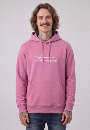 watapparel, ICH KANN SO NICHT ARBEITEN UNISEX - Kapuzenpullover - bubble pink
