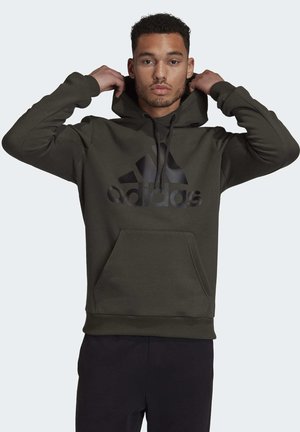adidas Performance, BADGE OF SPORT FLEECE HOODIE - Felpa con cappuccio - green