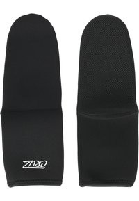 Silikonhandskar för matlagning i svart, med en slät yta på ena sidan och ett prickigt grepp på den andra sidan för ökad säkerhet och hantering.