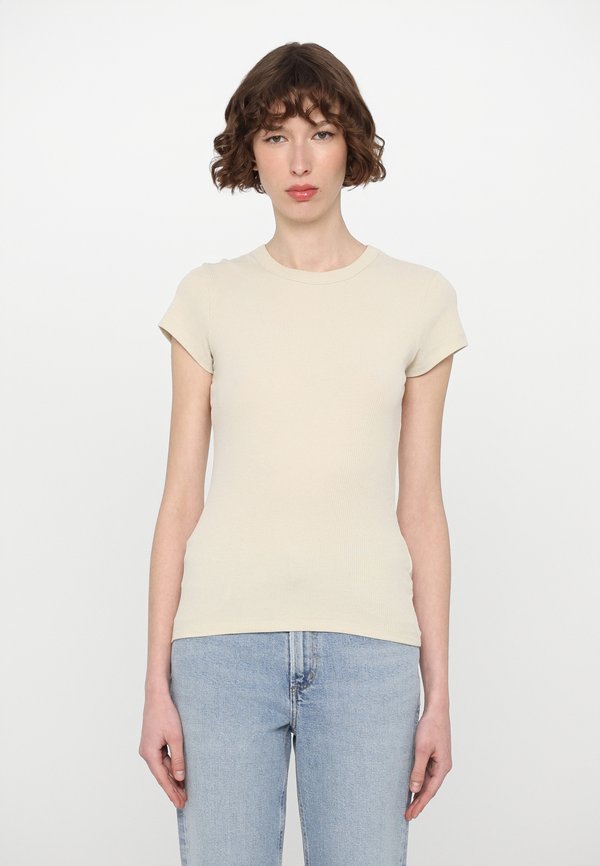TEE - Basic T-shirt - dusty beig