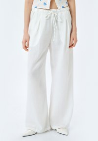 DRAWSTRING - Stoffhose - off white