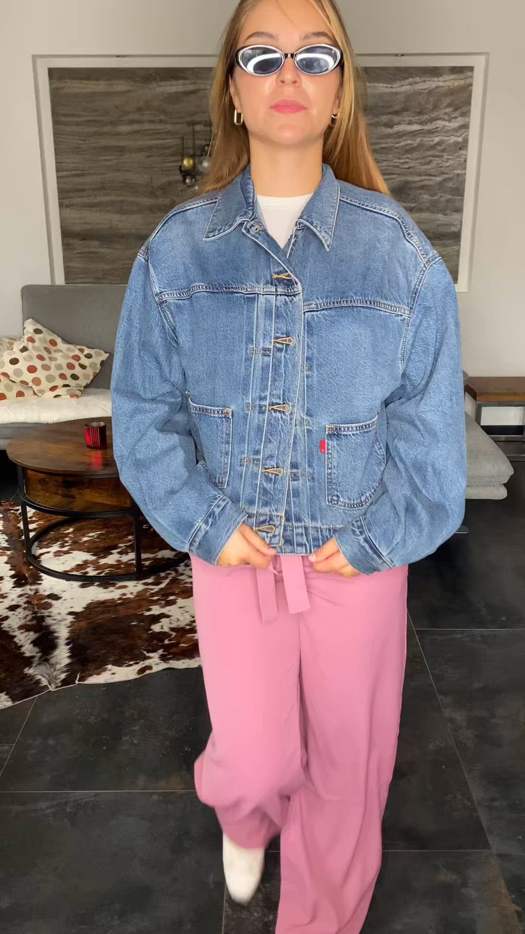 Levi's® BALLOON SLEEVE TRCKER - Denim jacket - missed my flight no