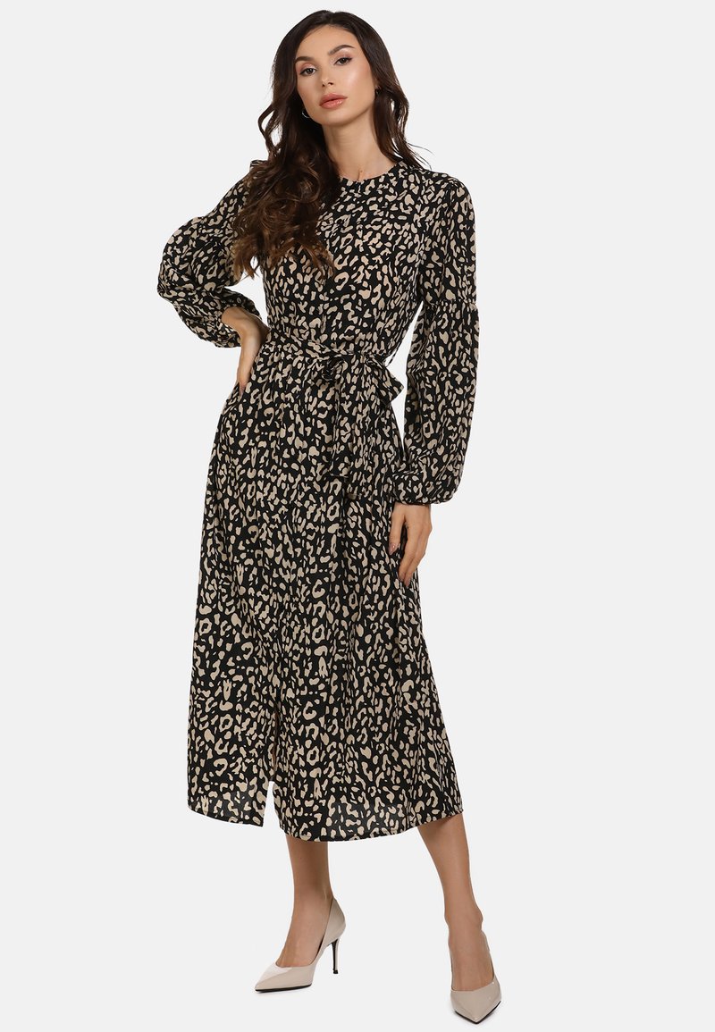 faina MIDI-KLEID - Sukienka koszulowa - brown/brązowy ...