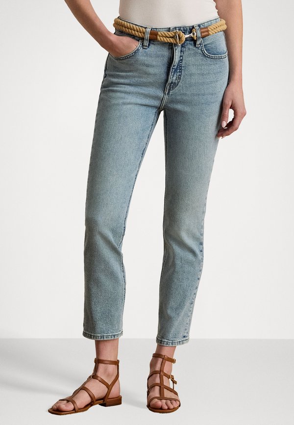 HIGH RISE STRAIGHT ANKLE JEAN - Straight leg jeans - alicia wash