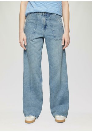 Wide Leg - blau