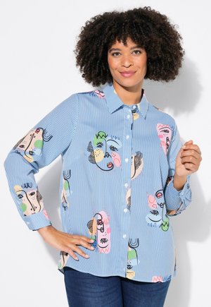 Button-down blouse - pale turquoise