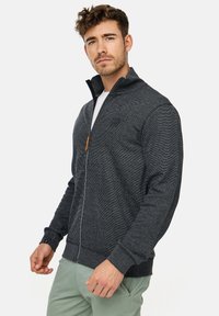 INDICODE JEANS YANIC - Felpa con zip - black