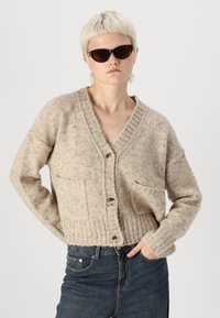 Vero Moda VMINGRID V-NECK - Cardigan - silver mink