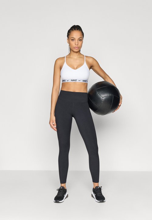 Nike Top de mujer W Nk DF Indy Lgt Spt Bra Blanco / Negro — foto 2