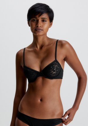 UNLINED DEMI INTRINSIC - Krūšturis ar stīpiņu - black