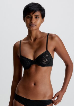 UNLINED DEMI - Underwired bra - black