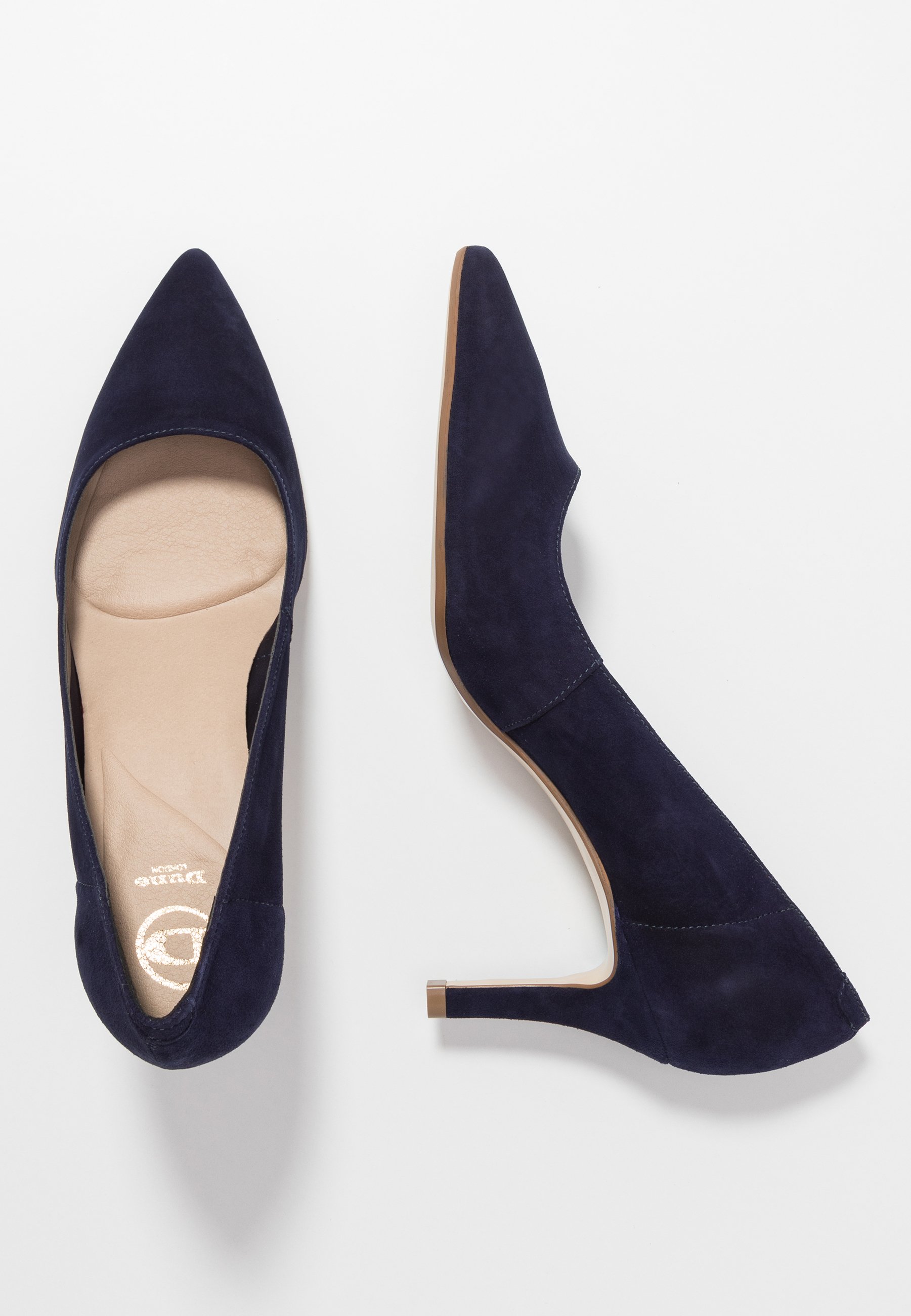 dune navy pumps