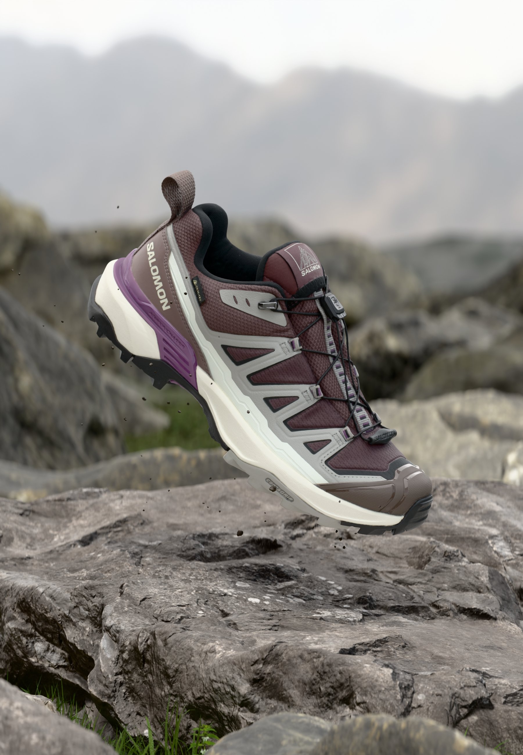 Salomon X ULTRA 360 EDGE W - Hiking shoes - huckleberry/paloma