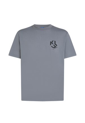 Karl Lagerfeld Jeans, MONOGRAM - Μπλουζάκι με στάμπα - grisaille