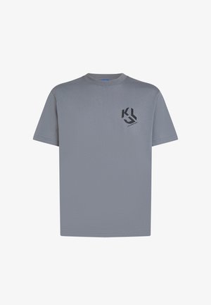 Karl Lagerfeld Jeans, KLJ REG MONOGRAM TEE - Μπλουζάκι με στάμπα - grisaille