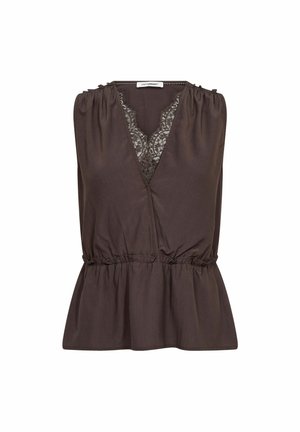 Co'couture, SUNNYCC LACE TOP - Felső - dark brown