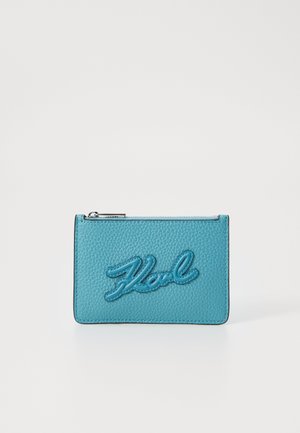 K/SKUARE ZIP CARDHOLDER  - Wallet - turquoise