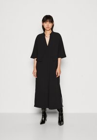 Object OBJFLO 2/4 MIDI DRESS - Hverdagskjole - black