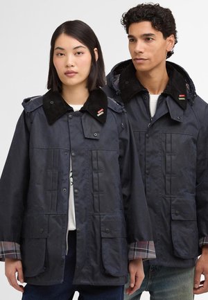 BARBOUR X LEVI'S® OVERSIZED BEDALE WAXED JACKET - Ελαφρύ μπουφάν - royal navy