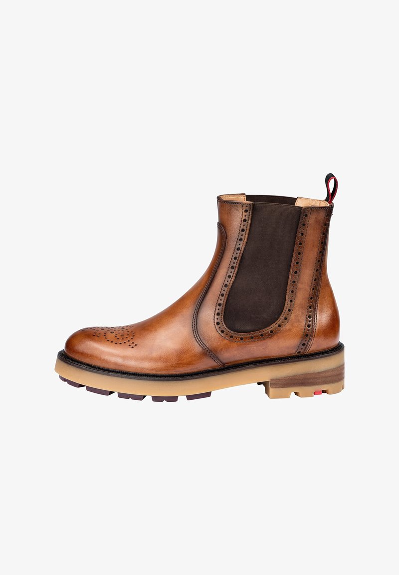 Lloyd MODERNE - Stivaletti con plateau - cognac