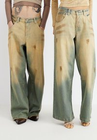 Jaded London MUD COLOSSUS UNISEX - Brīvi džinsi - blue denim