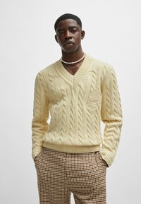 HUGO SACOSS - Strickpullover - light beige nine