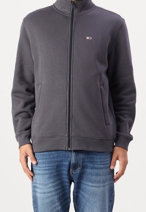 Sweater met rits - black