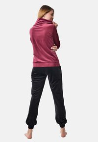 RAIKOU SET - Pyjama set - weinrot schwarz