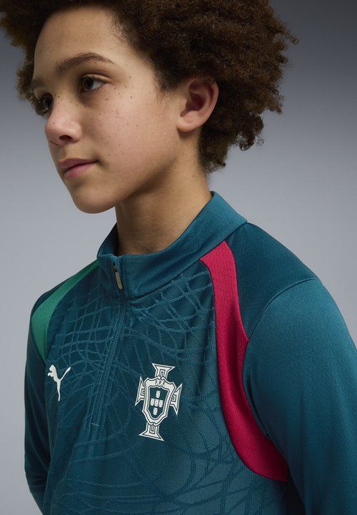 PUMA PORTUGAL TRAININGSTOP - Long sleeved top - ocean tropic-silver mist — photo 4