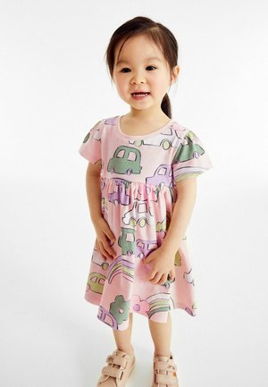 SHORT SLEEVE - Jerseyjurk - pink car print