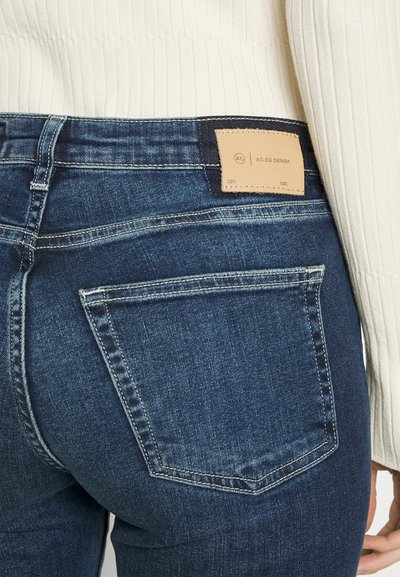 AG Jeans GIRLFRIEND LONG - Liibuvad teksad - dark blue