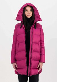 Bomboogie GENEVA - Piumino lungo - fuchsia cyclamen