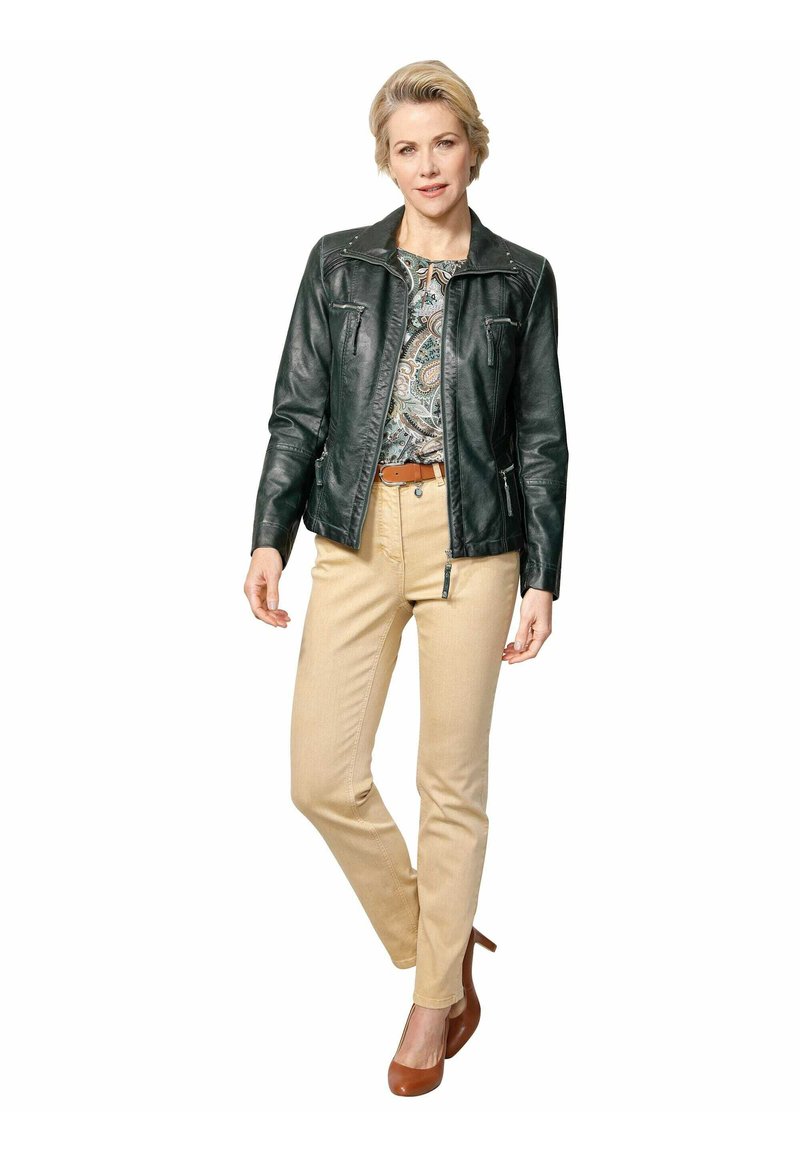 Damen Leichte Jacken | MONA Kunstlederjacke tannengrün/grün - UA11958 Damen Leichte Jacken | MONA Kunstlederjacke tannengrün/grün - UA11958