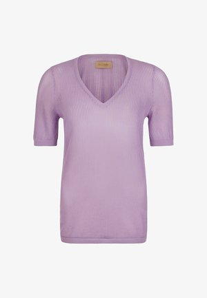 Falconeri, OPENWORK V-NECK - T-shirt basique - violet